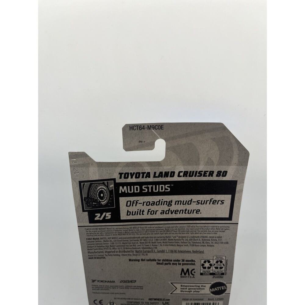 Toyota Land Cruiser 80 91/250 Hot Wheels 2022 HCT64 HW Mud Studs 2/5 Ships Now - Picture 4 of 5